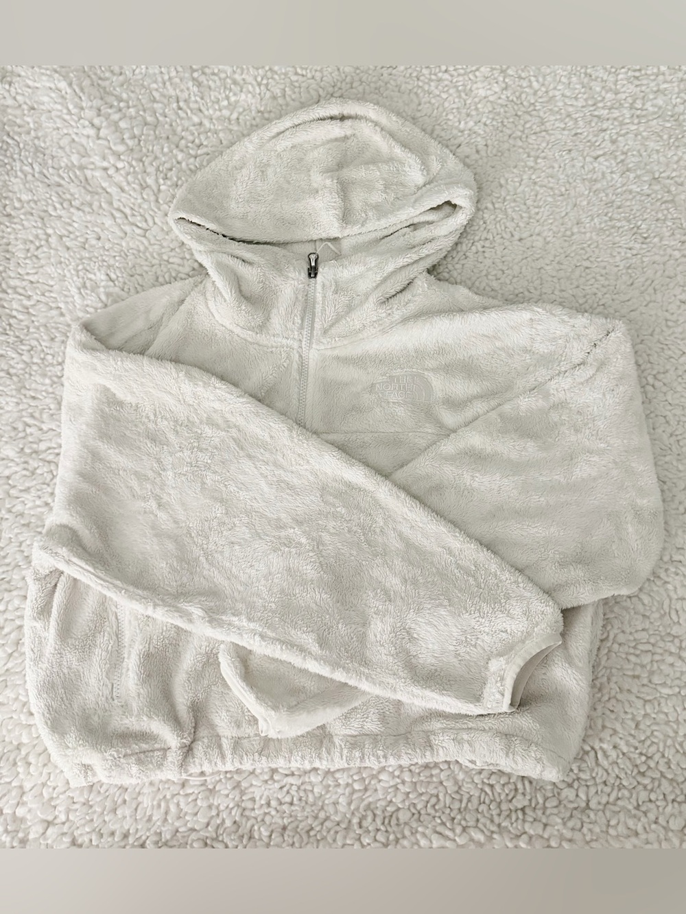 Women’s The North Face Osito 1/4 Zip Hoodie White Large